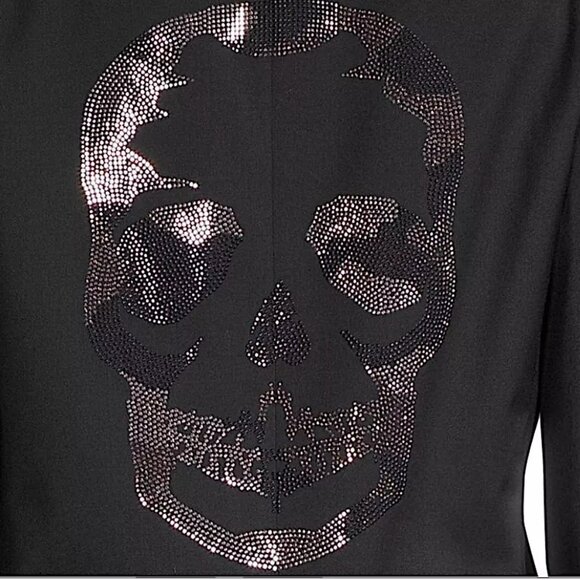 Zadig & Voltaire Vedy Strass Skull Blazer Jacket in Noir (Black) Size 36 (S). - Picture 2 of 4